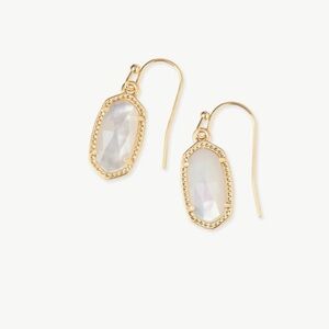 Kendra Scott - Lee Gold Drop Earrings in Ivory Mother-of-Pearl. NWT